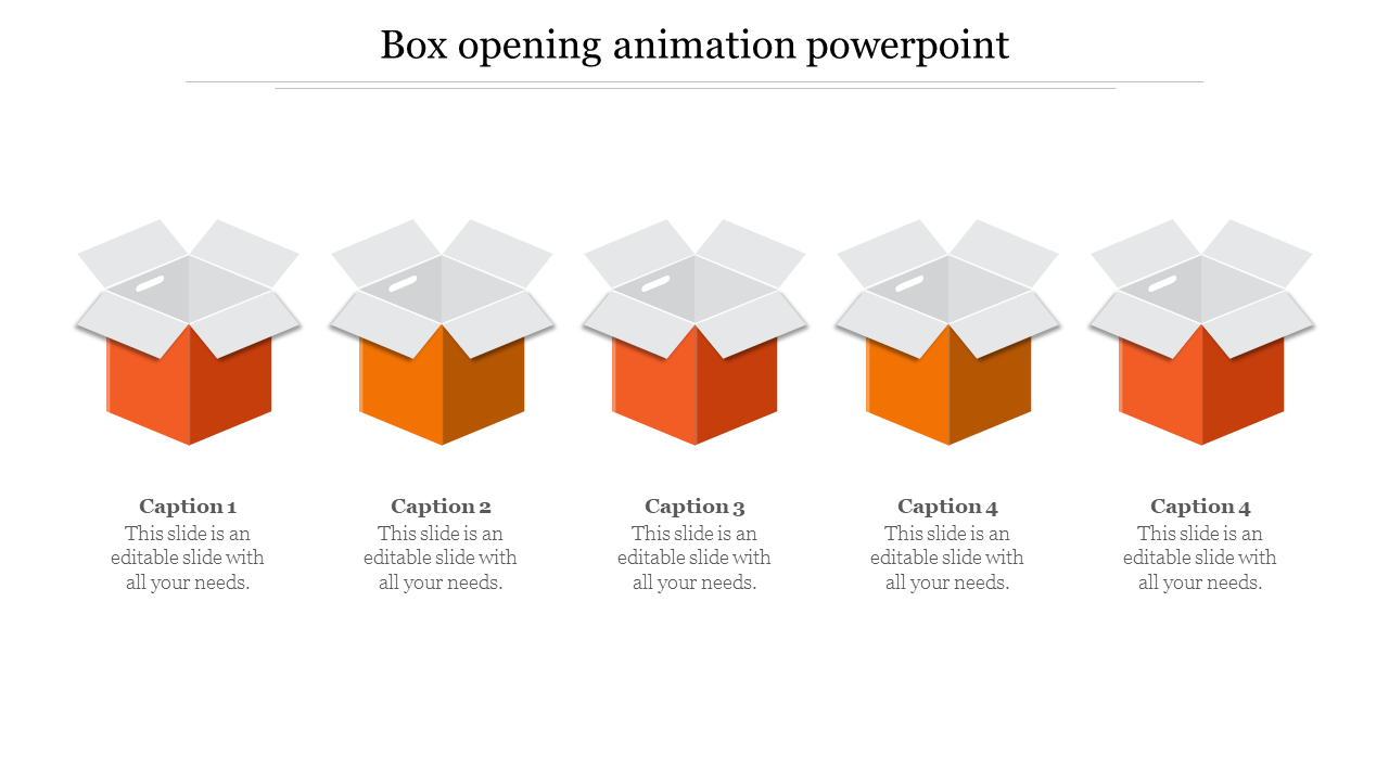 box opening animation powerpoint-5-Orange